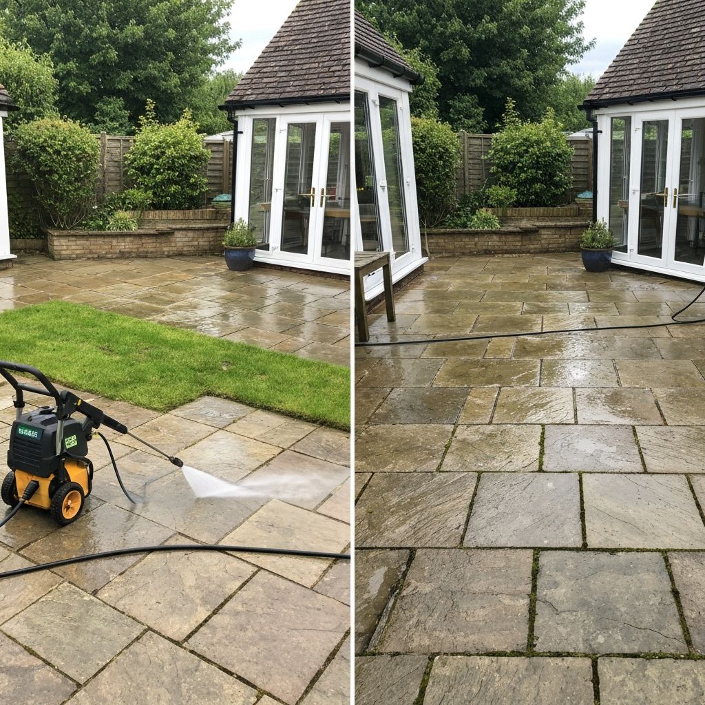 Professional patio and driveway cleaning